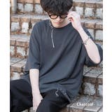 チャコール | カットソー 半袖 ハンドステッチ | Rocky Monroe