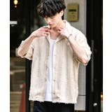 半袖ストライプシャツ 開襟 ジャガード | Rocky Monroe | 詳細画像13