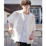 アイボリー | シアーシャツ 半袖 開襟 | Rocky Monroe