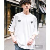 ホワイト | UMBRO 半袖Tシャツ サイドライン | Rocky Monroe
