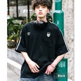 ブラック | UMBRO 半袖Tシャツ サイドライン | Rocky Monroe