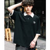 ブラック | UMBRO 半袖ポロシャツ 鹿の子 | Rocky Monroe
