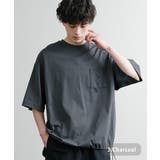 3.チャコール | Tシャツ 半袖 裾ドローコード | Rocky Monroe