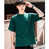 B.ダークグリーン | ロゴT 半袖 ワンポイント | Rocky Monroe