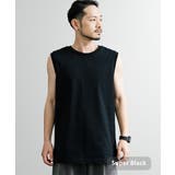 スーパーブラック | タンクトップ ノースリーブ Tシャツ | Rocky Monroe