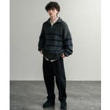 ハーフジップ シャギーニット セーター | Rocky Monroe | 詳細画像11 