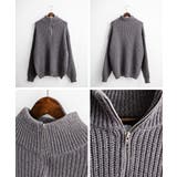 ニット ハーフジップ 畦編み | Rocky Monroe | 詳細画像90 