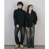 ニット ハーフジップ 畦編み | Rocky Monroe | 詳細画像6 