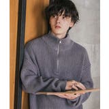 ニット ハーフジップ 畦編み | Rocky Monroe | 詳細画像9 