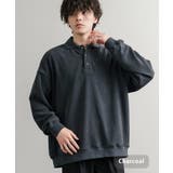 チャコール | ポロシャツ カットコーデュロイ オーバーサイズ | Rocky Monroe