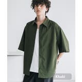 カーキ | 接触冷感 カジュアルシャツ 半袖 | Rocky Monroe