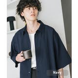 ネイビー | 接触冷感 カジュアルシャツ 半袖 | Rocky Monroe