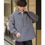 チェックシャツ ハーフジップ 長袖 | Rocky Monroe | 詳細画像3 