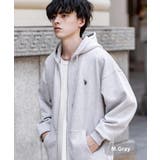 杢グレー | フルジップパーカー 裏起毛 ユーエスポロアッスン | Rocky Monroe