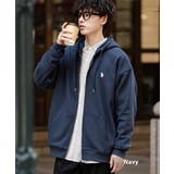 ネイビー | フルジップパーカー 裏起毛 ユーエスポロアッスン | Rocky Monroe