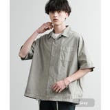 グレー | カジュアルシャツ 半袖 ヴィンテージライク | Rocky Monroe