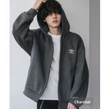 チャコール | UMBRO ジップパーカー 裏起毛 | Rocky Monroe