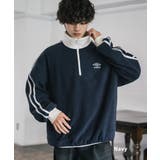 ネイビー | UMBRO フリース ハーフジップ | Rocky Monroe