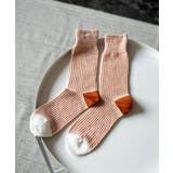 25.オレンジ | 日本製 クルーソックス サーマル | Rocky Monroe