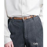 カフェ | レザーベルト スクエアバックル 本革 | Rocky Monroe