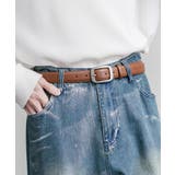 レザーベルト スクエアバックル 本革 | Rocky Monroe | 詳細画像7 