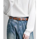 レザーベルト スクエアバックル 本革 | Rocky Monroe | 詳細画像8 