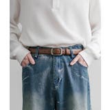 レザーベルト スクエアバックル 本革 | Rocky Monroe | 詳細画像9 