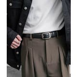 レザーベルト スクエアバックル 本革 | Rocky Monroe | 詳細画像2 