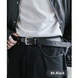 80.ブラック | Dickies スタッズベルト フェイクレザー | Rocky Monroe