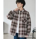 ベージュチェック | 長袖チェックシャツ ネルシャツ オーバーサイズ | Rocky Monroe