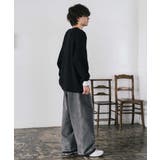 ワッフルニットセーター 無地 配色リブ | Rocky Monroe | 詳細画像6 