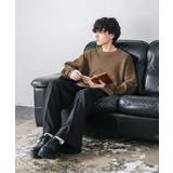 ワッフルニットセーター 無地 配色リブ | Rocky Monroe | 詳細画像14 