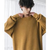 ワッフルニットセーター 無地 配色リブ | Rocky Monroe | 詳細画像23 