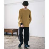 ワッフルニットセーター 無地 配色リブ | Rocky Monroe | 詳細画像24 