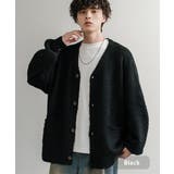 ブラック | カーディガン シャギーニット セーター | Rocky Monroe