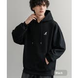 ブラック | KANGOL プルオーバーパーカー 裏起毛 | Rocky Monroe