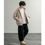 ジップパーカー ダンボールニット 無地 | Rocky Monroe | 詳細画像9 