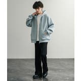 ジップパーカー ダンボールニット 無地 | Rocky Monroe | 詳細画像10 