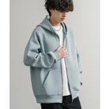 ジップパーカー ダンボールニット 無地 | Rocky Monroe | 詳細画像11 