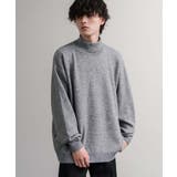 ニット タートルネック ウール混メランジセーター | Rocky Monroe | 詳細画像14 