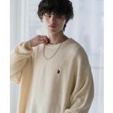 ユーエスポロアッスン クルーネック長袖ニット 畦編み | Rocky Monroe | 詳細画像21 