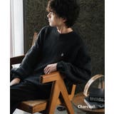 チャコール | ユーエスポロアッスン クルーネック長袖ニット 畦編み | Rocky Monroe