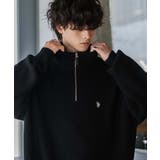 ユーエスポロアッスン 長袖畦編みニット ハーフジップ | Rocky Monroe | 詳細画像3 