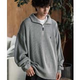 ユーエスポロアッスン 長袖畦編みニット ハーフジップ | Rocky Monroe | 詳細画像17 