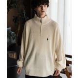 ユーエスポロアッスン 長袖畦編みニット ハーフジップ | Rocky Monroe | 詳細画像18 