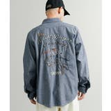 デニムシャツ 長袖 シャンブレー | Rocky Monroe | 詳細画像3 