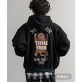 19.ブラック | フルジップパーカー 裏起毛 スーベニア刺繍 | Rocky Monroe