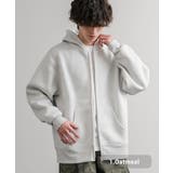 1.オートミール | パーカー フルジップ 裏起毛 | Rocky Monroe