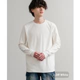 1.オフホワイト | 長袖カットソー フリース クルーネック | Rocky Monroe