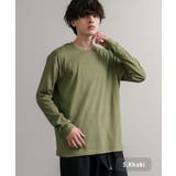 5.カーキ | 長袖カットソー フリース クルーネック | Rocky Monroe